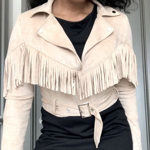 Cropped cowboy stretchy jacket